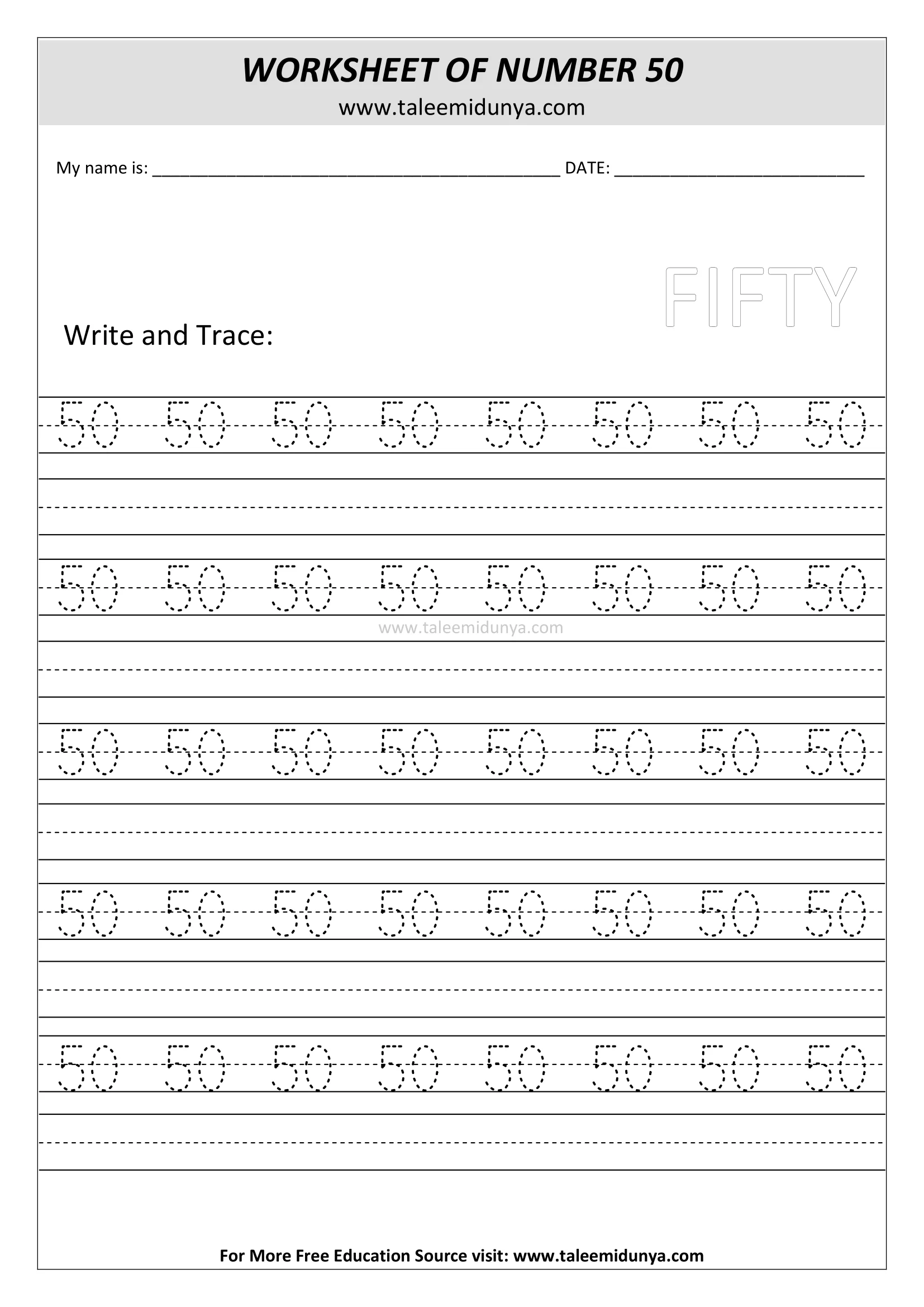 worksheet 50